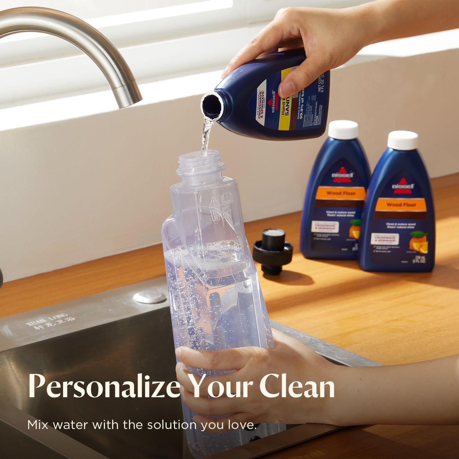 Bissell® SpinWave Hard Floor Expert Corded Spin Mop Cleaner with Washable mop Pads for Sealed Hard Floors, 20393